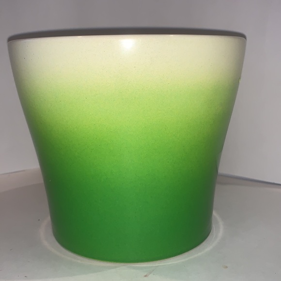 Scheurich pottery ceramic planter, green gradients around the body - Picture 3 of 5